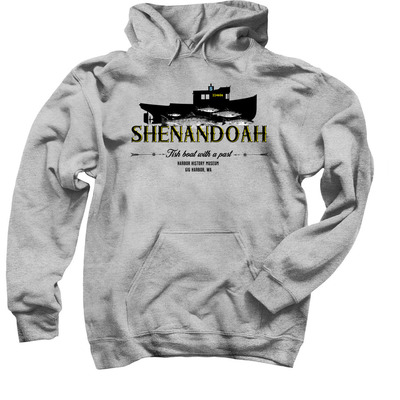Shenandoah~Fish Boat with a Past&nbsp;, a Sport Grey Pullover Hoodie