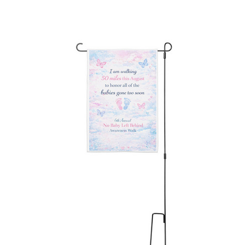 2026 No Baby Left Behind Walk Yard Sign&nbsp;, a White 12" x 18" Yard Flag with Stake