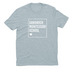 SMS SQUARE, a I Like You Blue Allmade Eco Triblend Unisex Tee