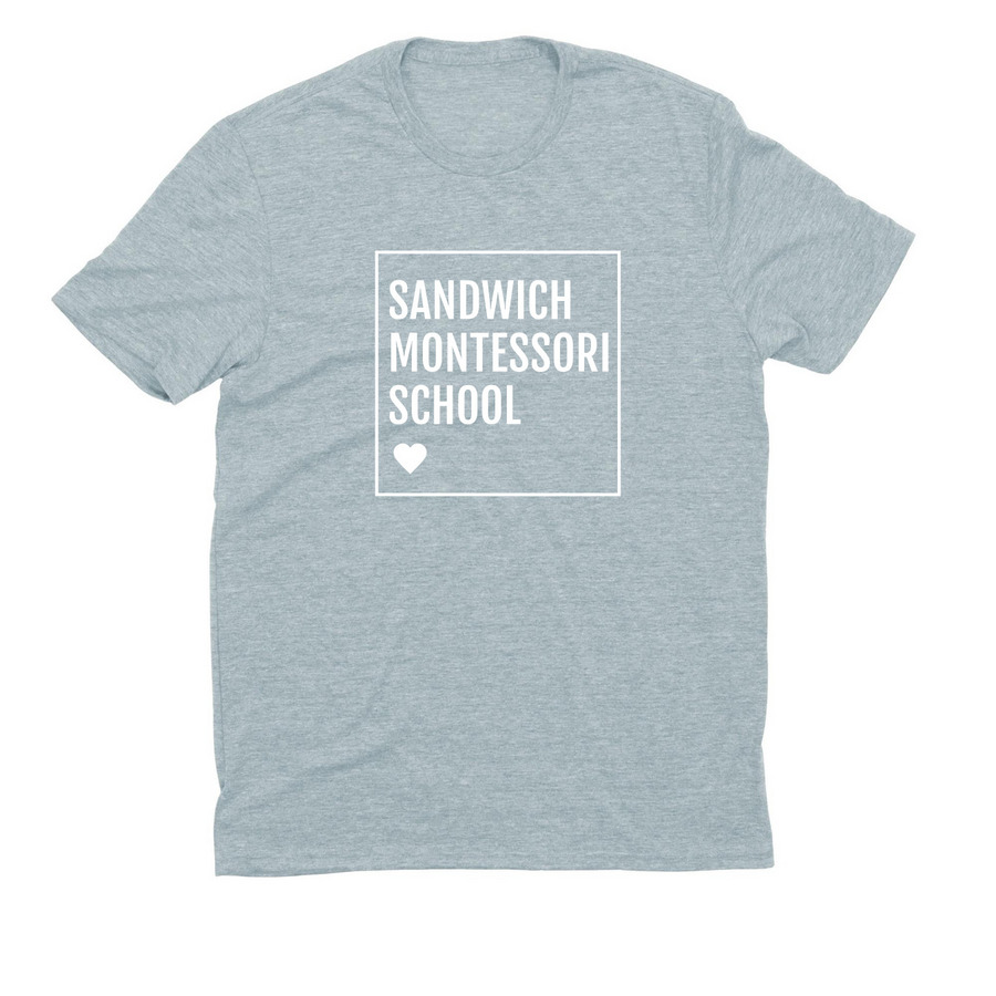 SMS SQUARE, a I Like You Blue Allmade Eco Triblend Unisex Tee