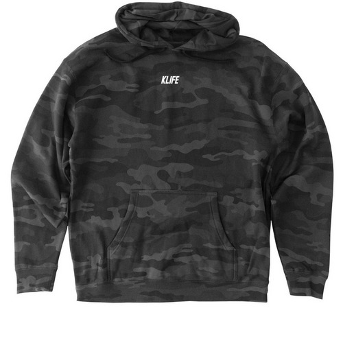 Denver KLIFE Simple, a Black Camo Heavyweight Camo Pullover Hoodie