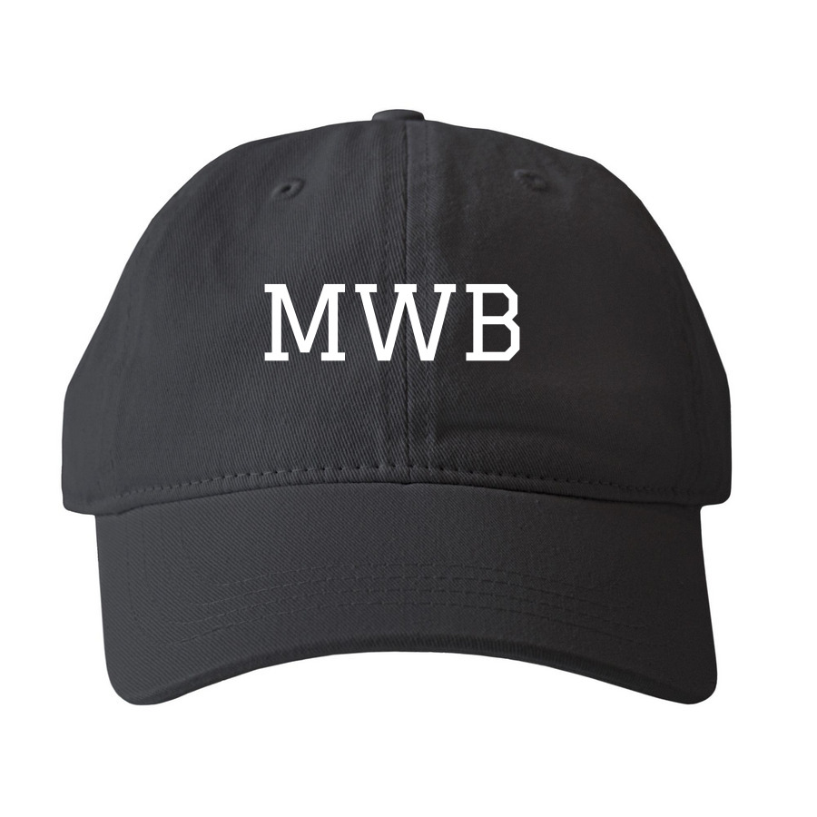Men Who Believe Hat, a Black Printed Pigment Dye Baseball Cap