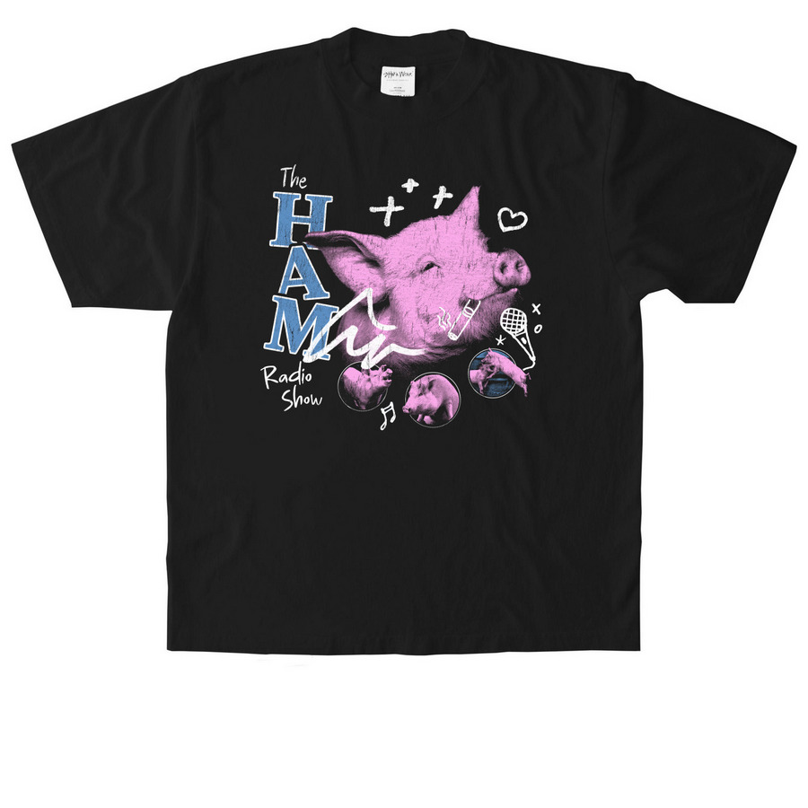 The Ham Radio Show, a Black Heavyweight Garment Dye Tee