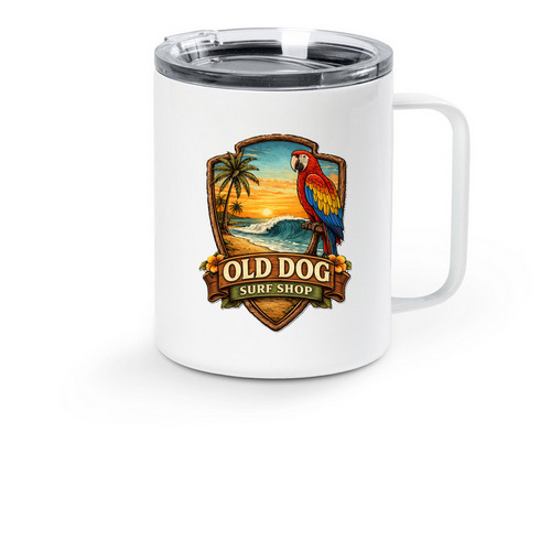 Travel mug, a White Stainless Steel Travel Mug