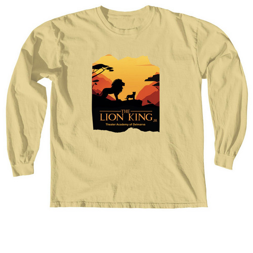 The Lion King Jr, a Butter Comfort Colors Long Sleeve Tee