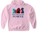 WHA Our Voice is Our Power, a Light Pink Gildan Softstyle Pullover Hoodie