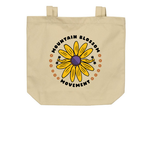 Mountain Blossom Tote&nbsp;?, a Oyster Organic Cotton Tote Bag