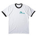 You Are Not Alone, a White/ Jet Black Cotton Ringer Tee