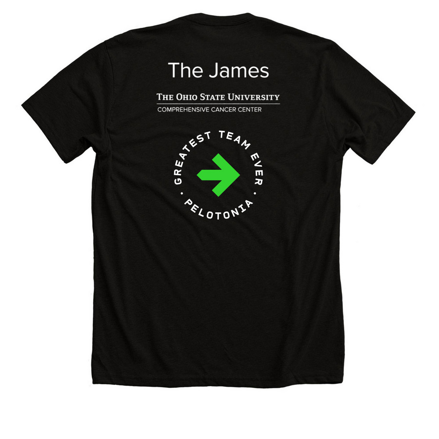 James Pelotonia Gravel&nbsp;, a Solid Black Blend Premium Unisex Tee (back-view)