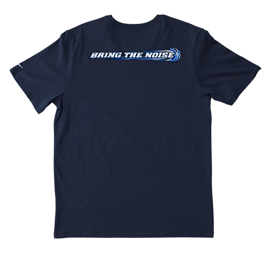BCN Basketball, a College Navy Nike Dri-FIT Jersey Blend Performance Tee (back-view)