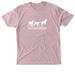 PSGR White Logo - T-shirts, a Desert Pink Triblend Unisex Tee