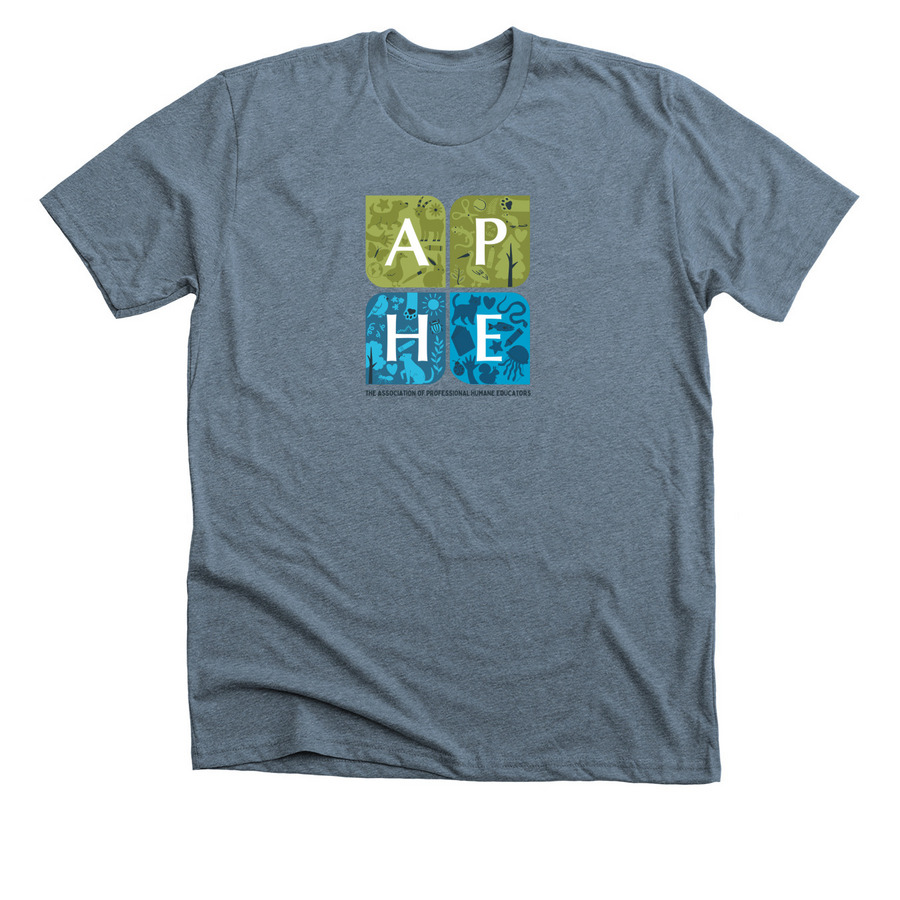 Fun Logo Gear, a Heather Slate Premium Unisex Tee