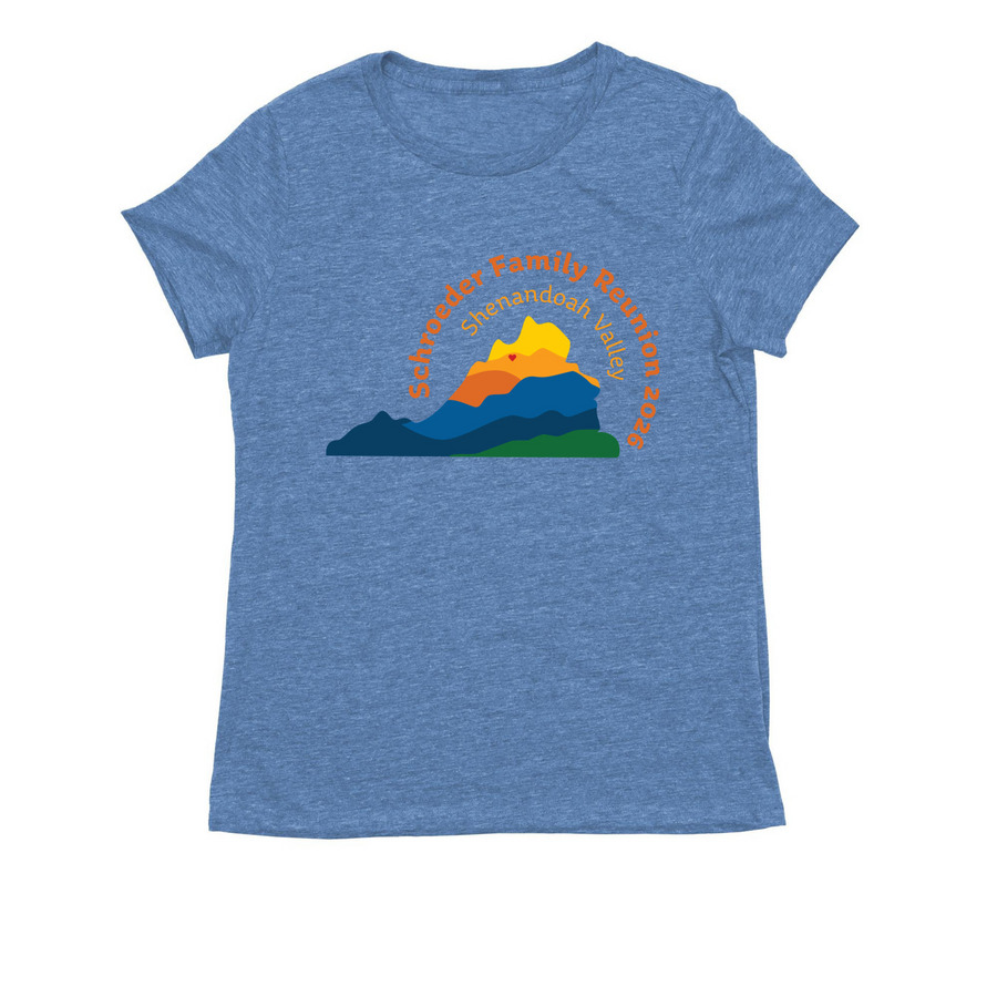 Schroeder Reunion 2026, a Azure Blue Allmade Eco Triblend Women?s Tee