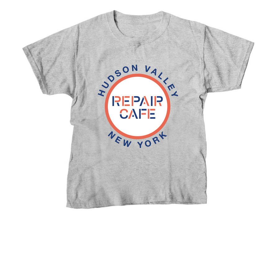 Repair Cafe Hudson Valley Logo Gear, a Sport Grey Youth Unisex Tee
