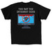 The Day the Internet Died, a Black Classic Unisex Tee (back-view)