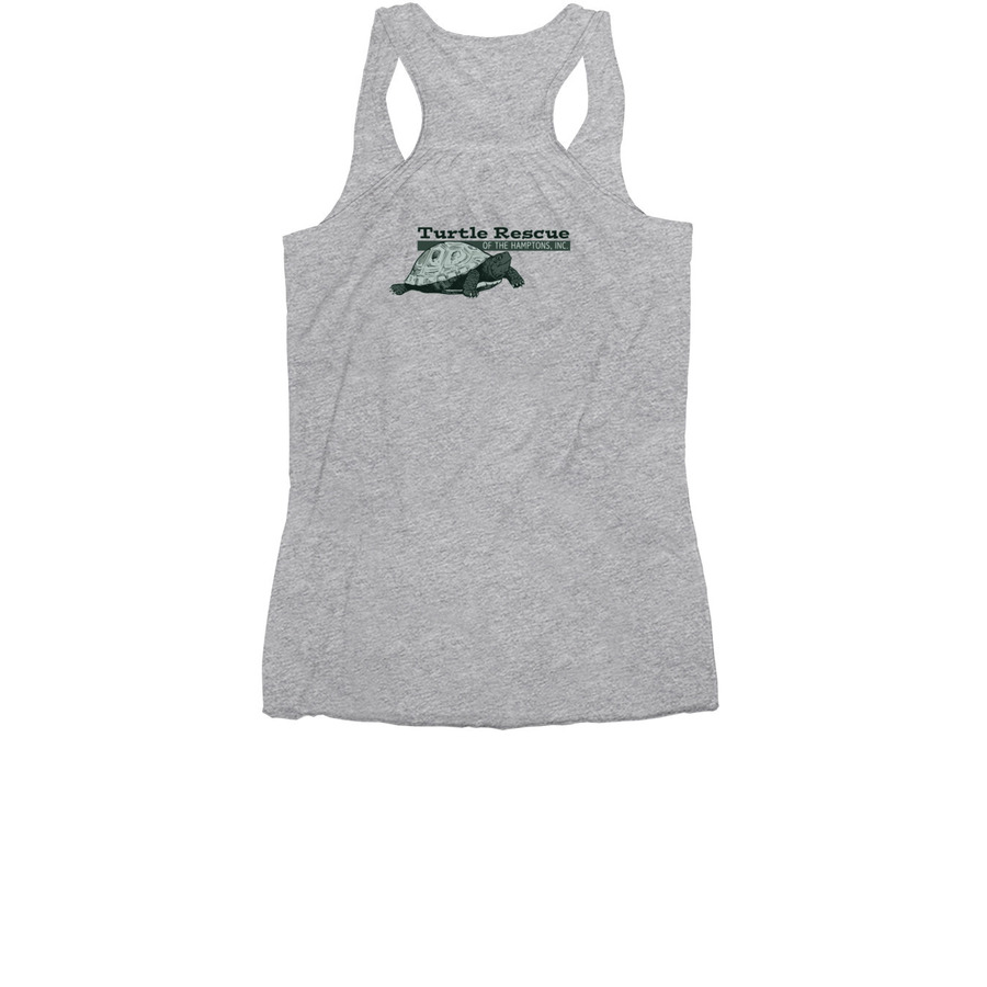 Save Wildlife&nbsp;, a Athletic Heather Women's Racerback (back-view)