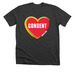 MOCSA Gray Consent, a Dark Grey Heather Premium Unisex Tee