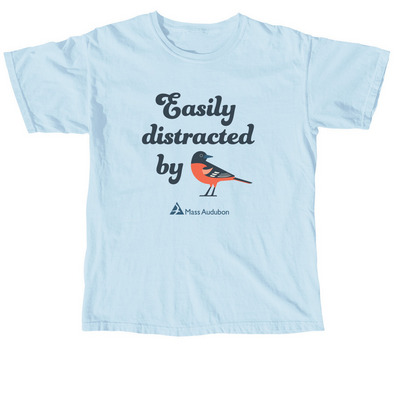 Easily Distracted by...Orioles, a Chambray Comfort Colors Unisex Tee