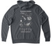 Washington Shellfish gyotaku sweaters&nbsp;, a Terrain Grey Allmade Organic French Terry Pullover Hoodie (back-view)