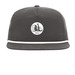 Peace Hat, a Charcoal/ White Printed Umpqua Snapback Cap