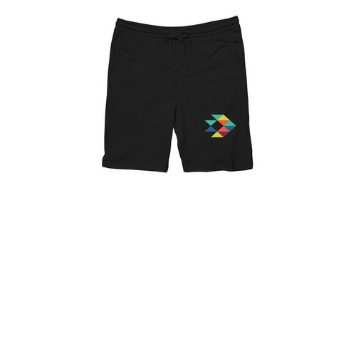 MESBA Logo Shorts, a Black Midweight Fleece Shorts
