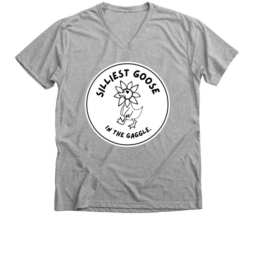 Silliest goose with front design&nbsp;, a Athletic Heather Premium V-Neck Tee