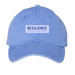 Rooted in Resilience, a Periwinkle Printed Pigment Dye Baseball Cap