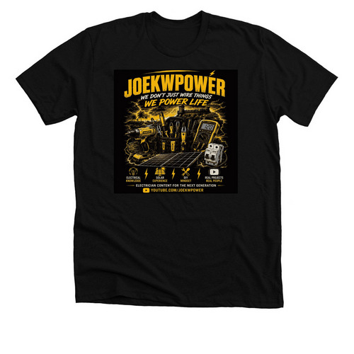 We Dont Just Wire Things We Power Life, a Solid Black Blend Premium Unisex Tee