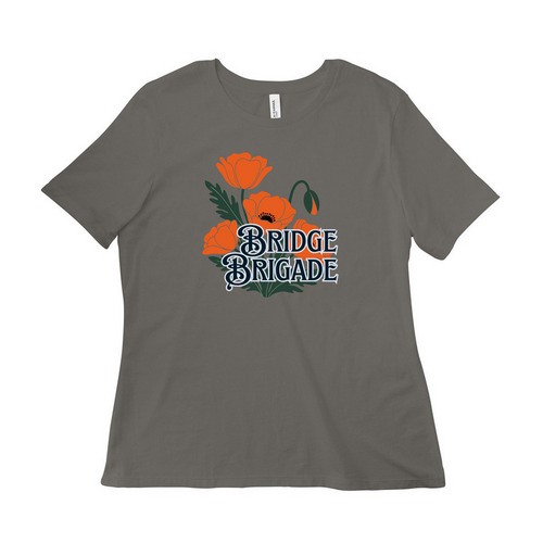 In Bloom, a Asphalt Women?s Relaxed Cotton Tee