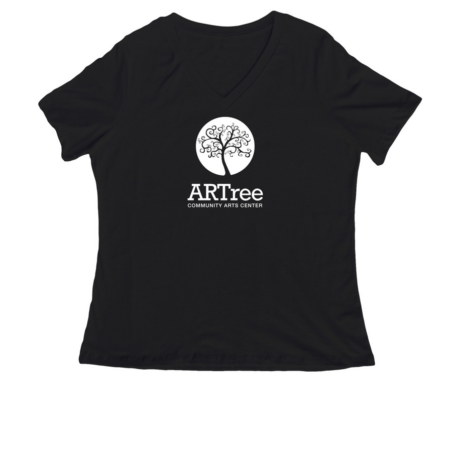 Shirts for Supporters, a Black Women's Relaxed V-Neck Tee