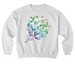 Kleypas Bouquet - Rainbow, a White Stanley/Stella Ledger Dry Crewneck Sweatshirt