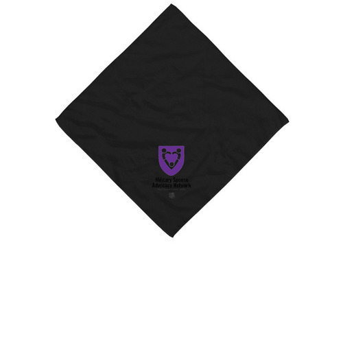 Pets of MSAN, a Black Cotton Bandana