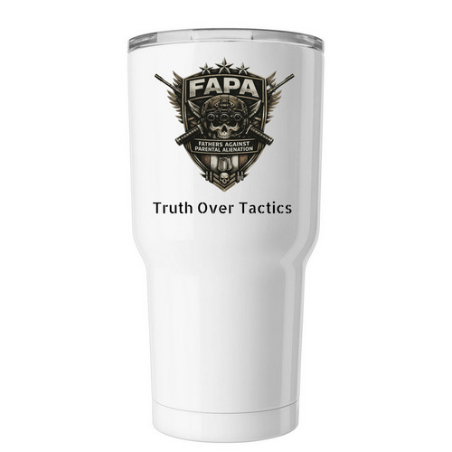 FAPA TRUTH, a White Insulated Tumbler