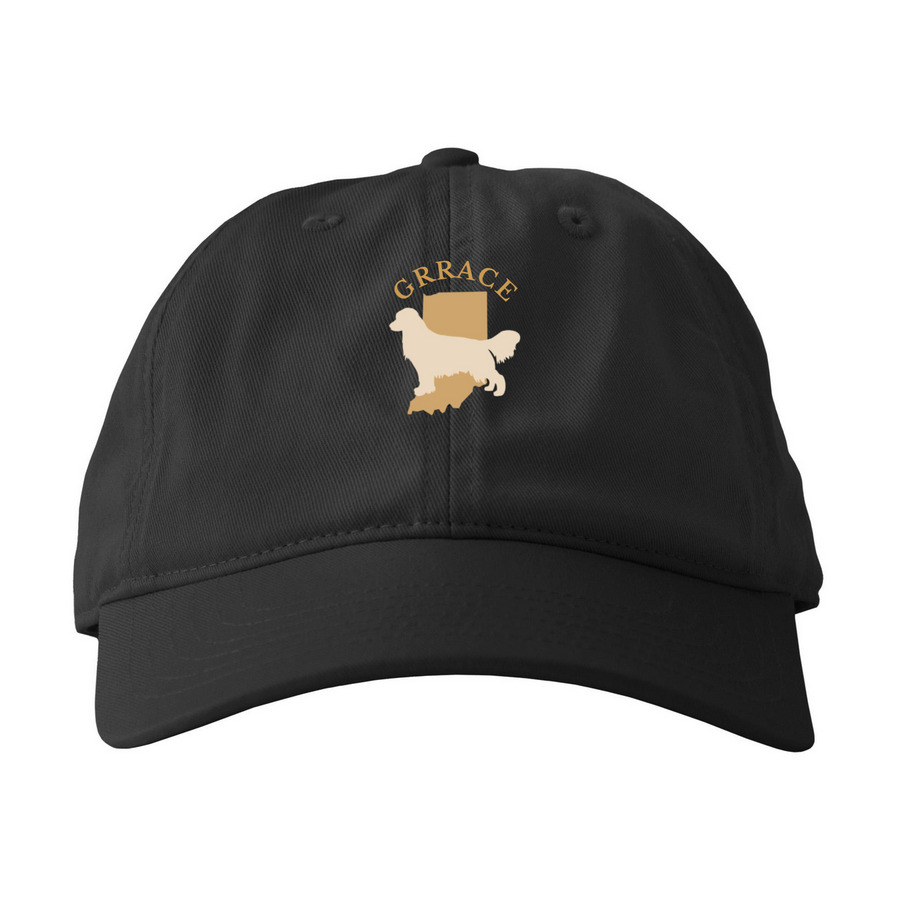 Logo hat in dark colors, a Black Printed Eco Baseball Cap