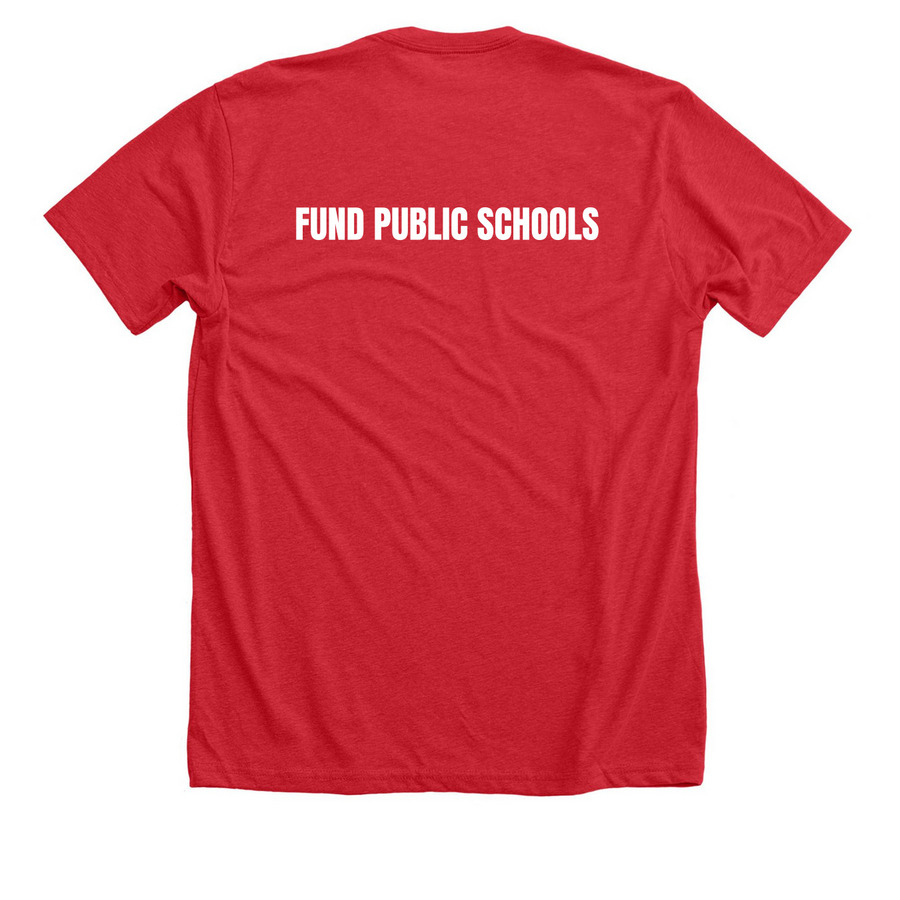 Waiting to be Heeded, a Heather Red Premium Unisex Tee (back-view)