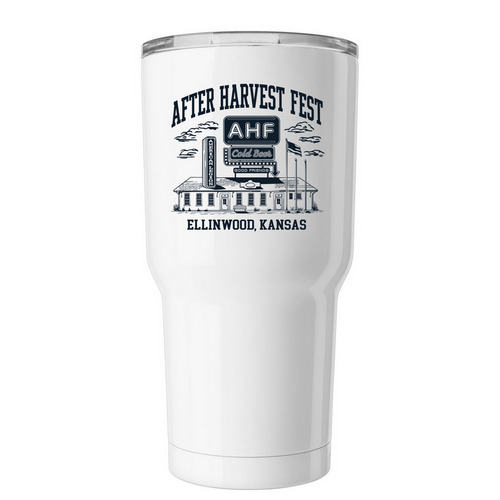After Harvest Fest Tumbler, a White Insulated Tumbler
