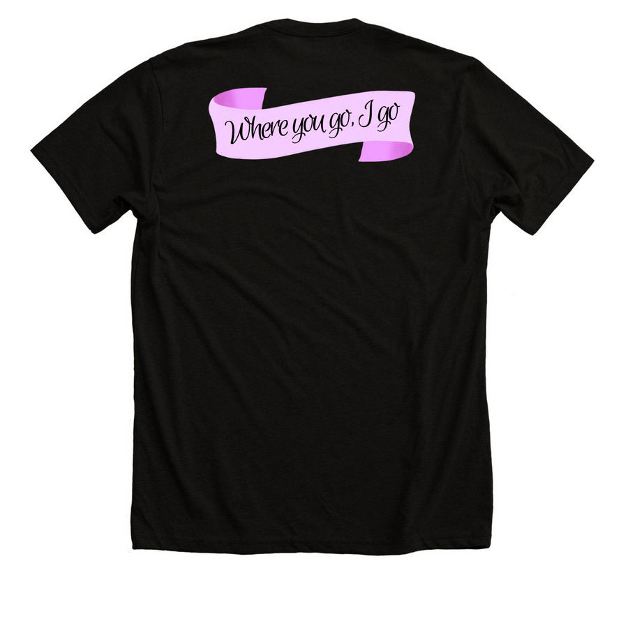 Dollywood Safe Word, a Solid Black Blend Premium Unisex Tee (back-view)