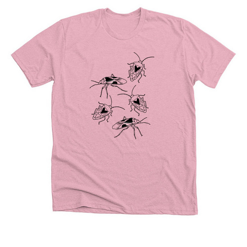 True bugs, love bugs, a Heather Pink Premium Unisex Tee