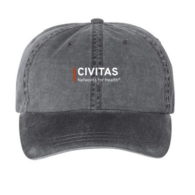 You Are Part of Something Bigger, a Black Printed Pigment Dye Baseball Cap