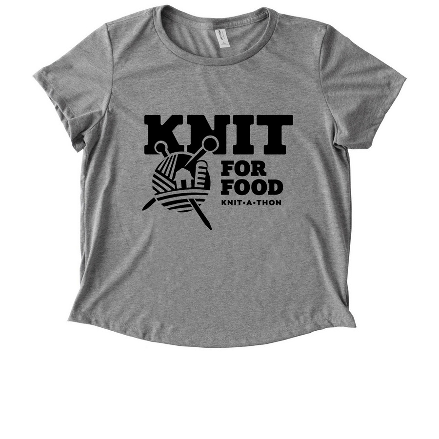 Black Logo, a Aluminum Grey Allmade Eco Triblend Women?s Scoop Neck Tee