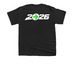 2026 Bigfoot biker, a Black Youth Unisex Tee (back-view)