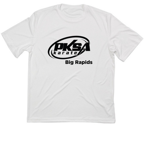 PKSA Big Rapids Athletic Tee, a White Classic Performance Tee