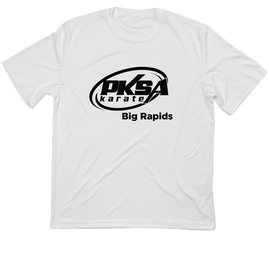 PKSA Big Rapids Athletic Tee, a White Classic Performance Tee