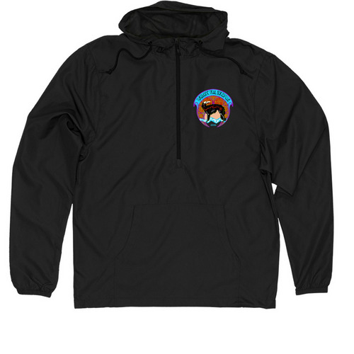 Dia De Los Muertos 2026 Collectible Jackets, a Black Quarter-Zip Windbreaker