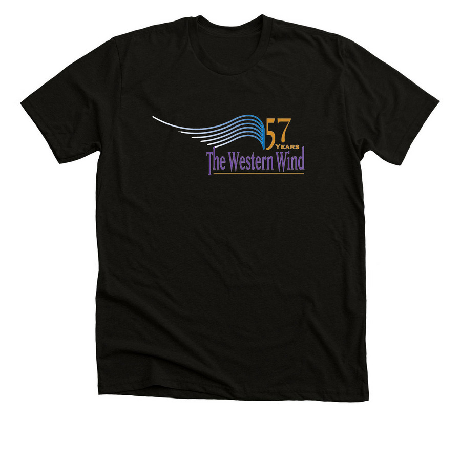 Western Wind T-Shirt 57, a Black Heather Premium Unisex Tee