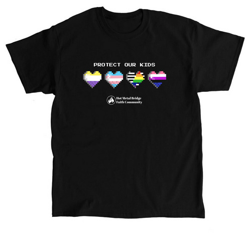 Protect Our Kids, a Black Classic Unisex Tee