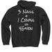 4Given, a Black Pullover Hoodie (back-view)