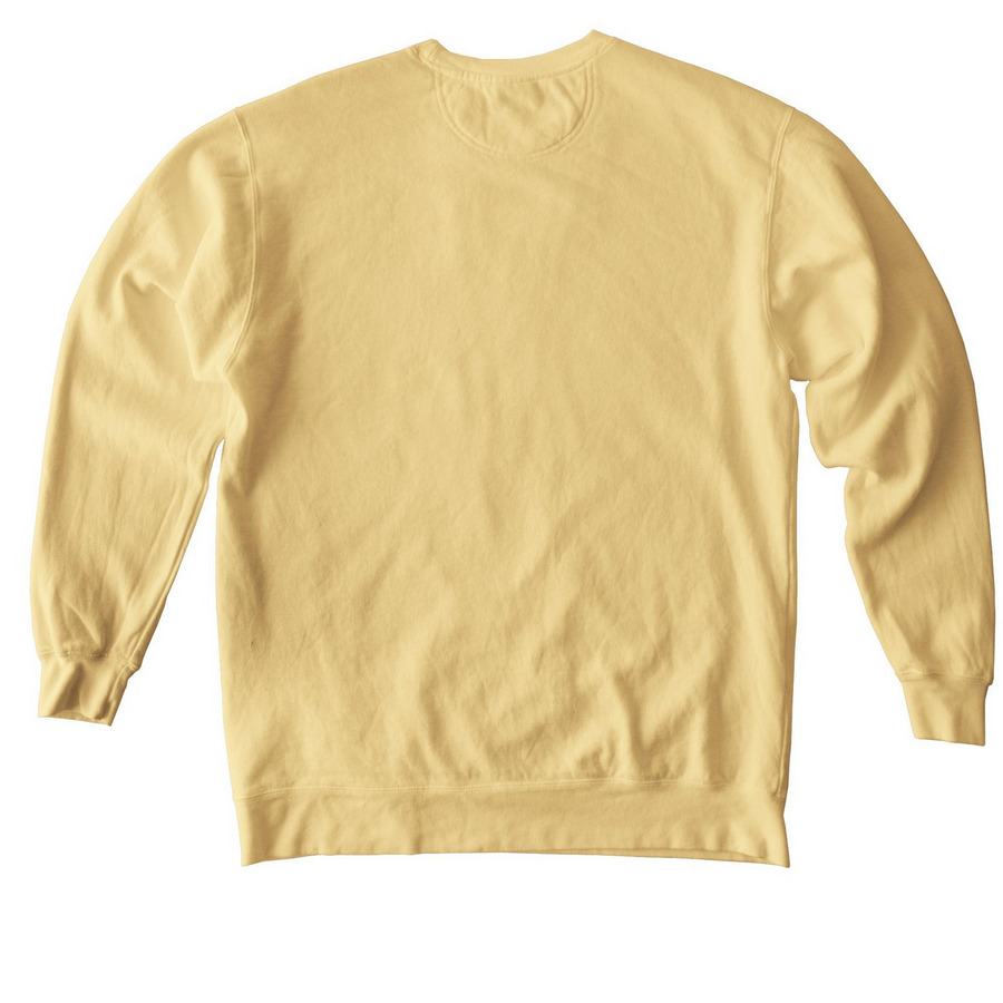 2026 Laker T&F White Logo, a Butter Comfort Colors Crewneck Sweatshirt (back-view)