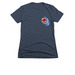 Whale Aware-dark colors, a Midnight Navy Women's Slim Fit Tee
