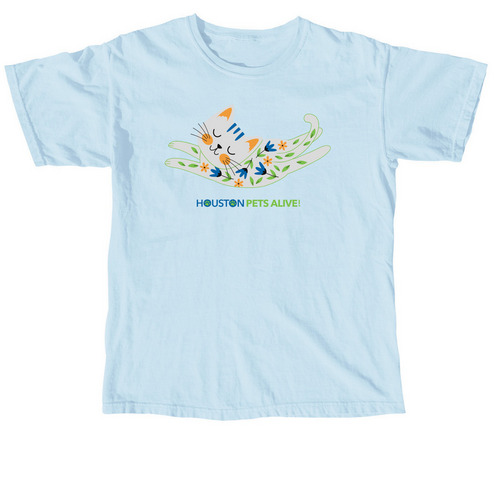 Petal Paws, a Chambray Comfort Colors Unisex Tee